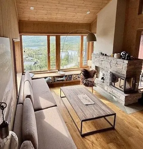 With Views Of Gaustatoppen Mountain *